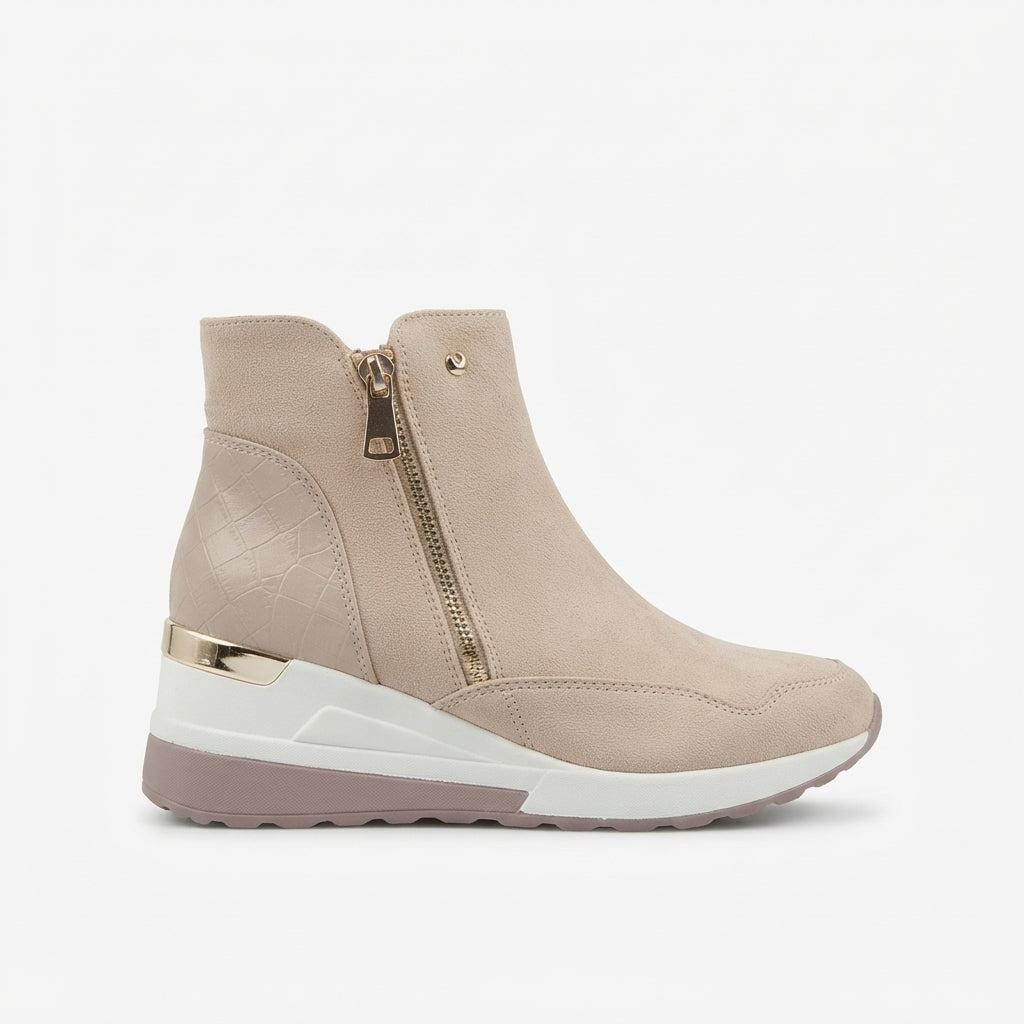 Botas de tobillo con tacón ortopédicas para mujer