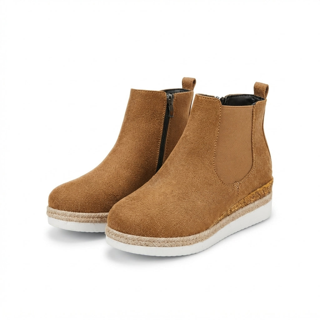 Botas Chelsea de Plataforma Acogedoras para Mujeres