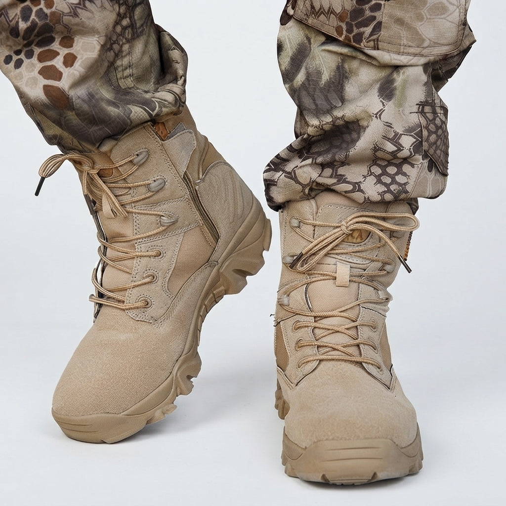 Botas de Combate para Hombre con Cordones