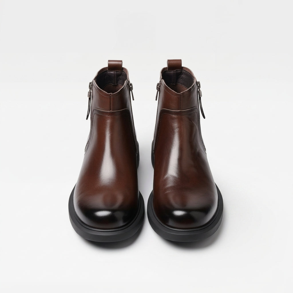 Botas de Cuero Chelsea para Hombre