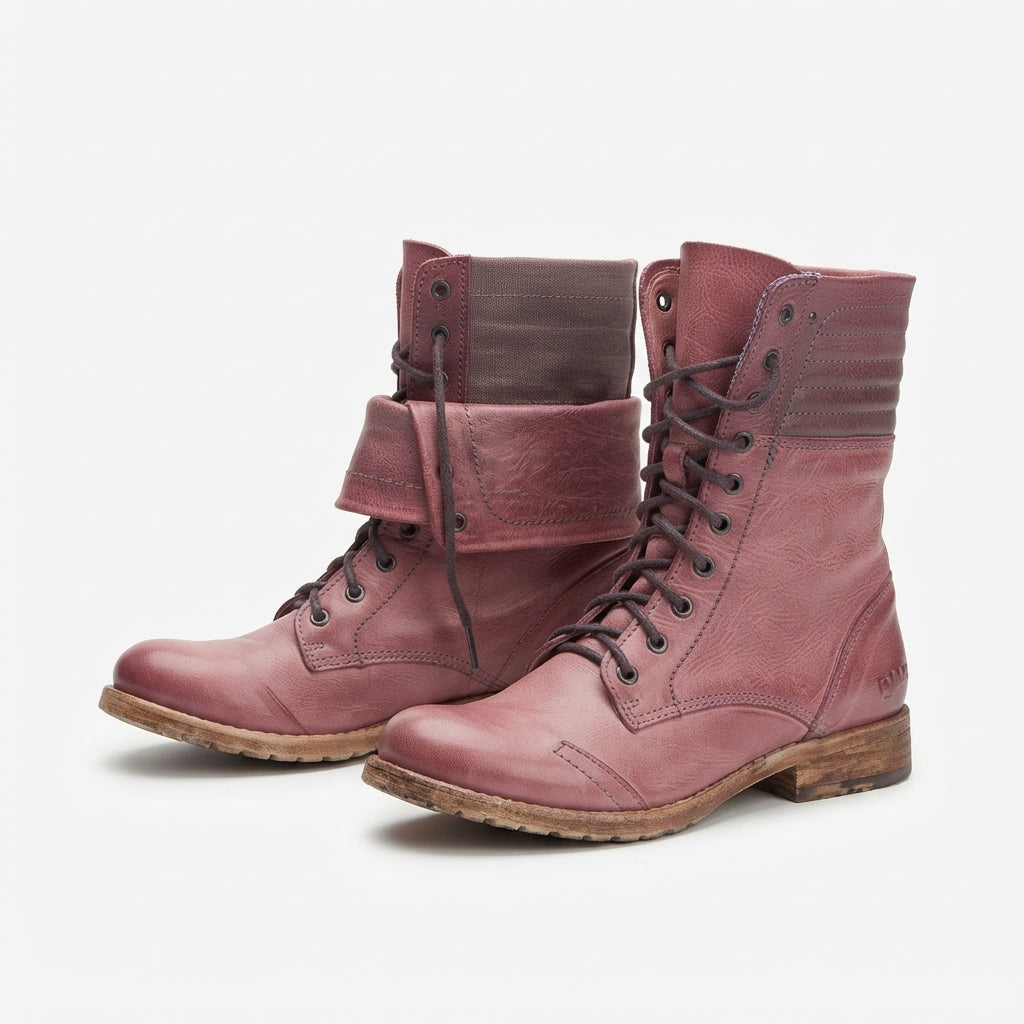 Botas de Combate para Mujer con Cordones Resistentes