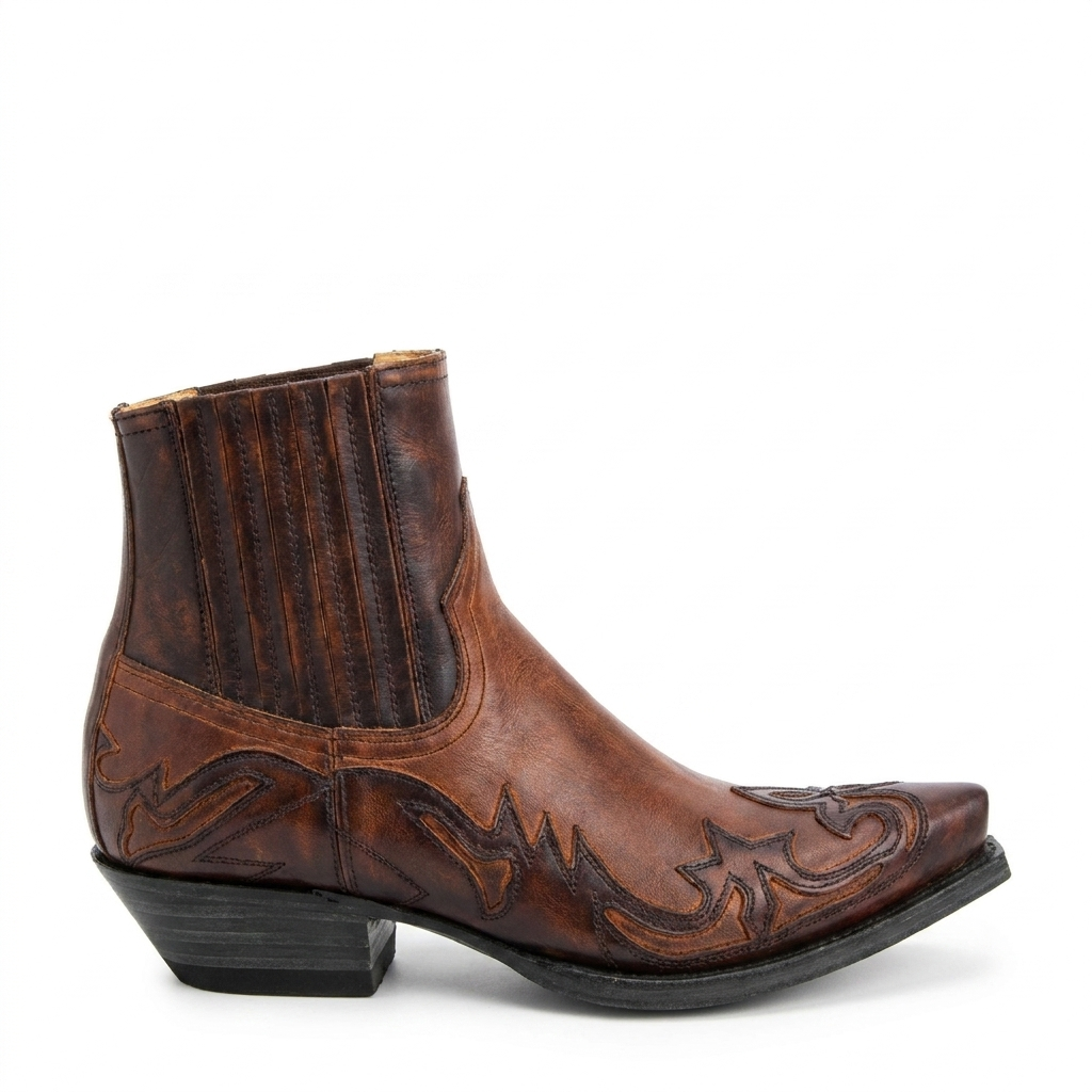 Botas de Cuero para Hombre Estilo Cowboy