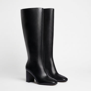 Botas de Cuero de Tacón Alto hasta la Rodilla para Mujeres