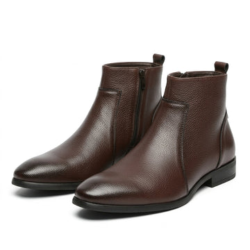 Botas de Cuero con Punta Afila para Hombre