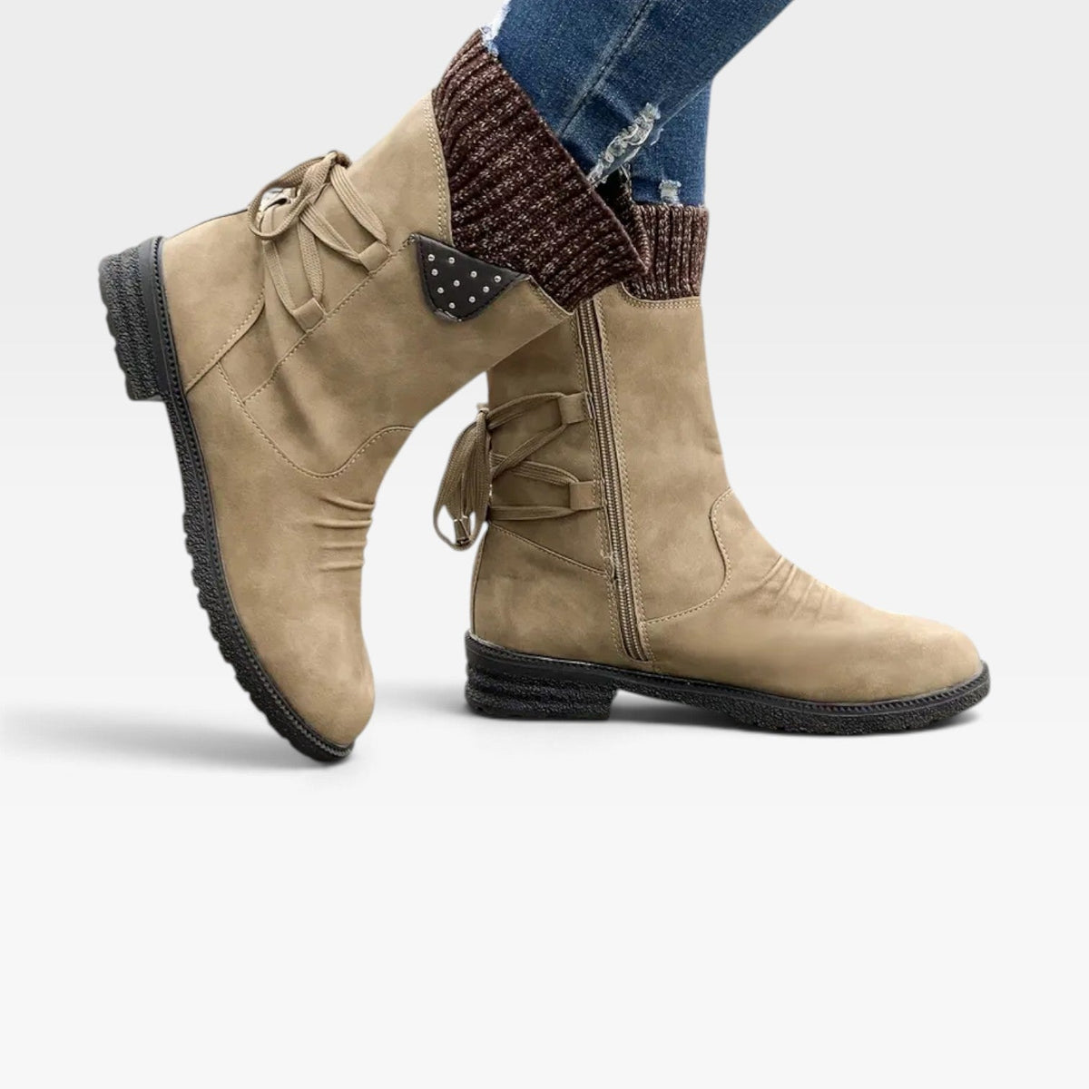 Botas de Invierno Forradas de Forro Polar para Mujer