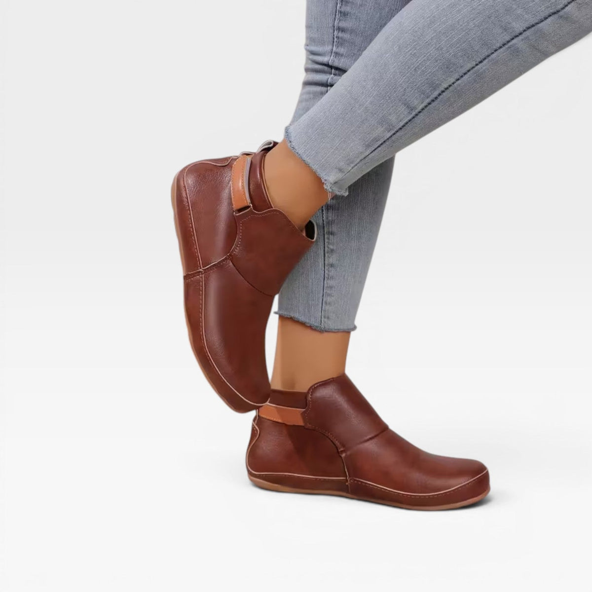 Botas de Cuero para Mujer – Botines de Otoño con Confort Acolchado