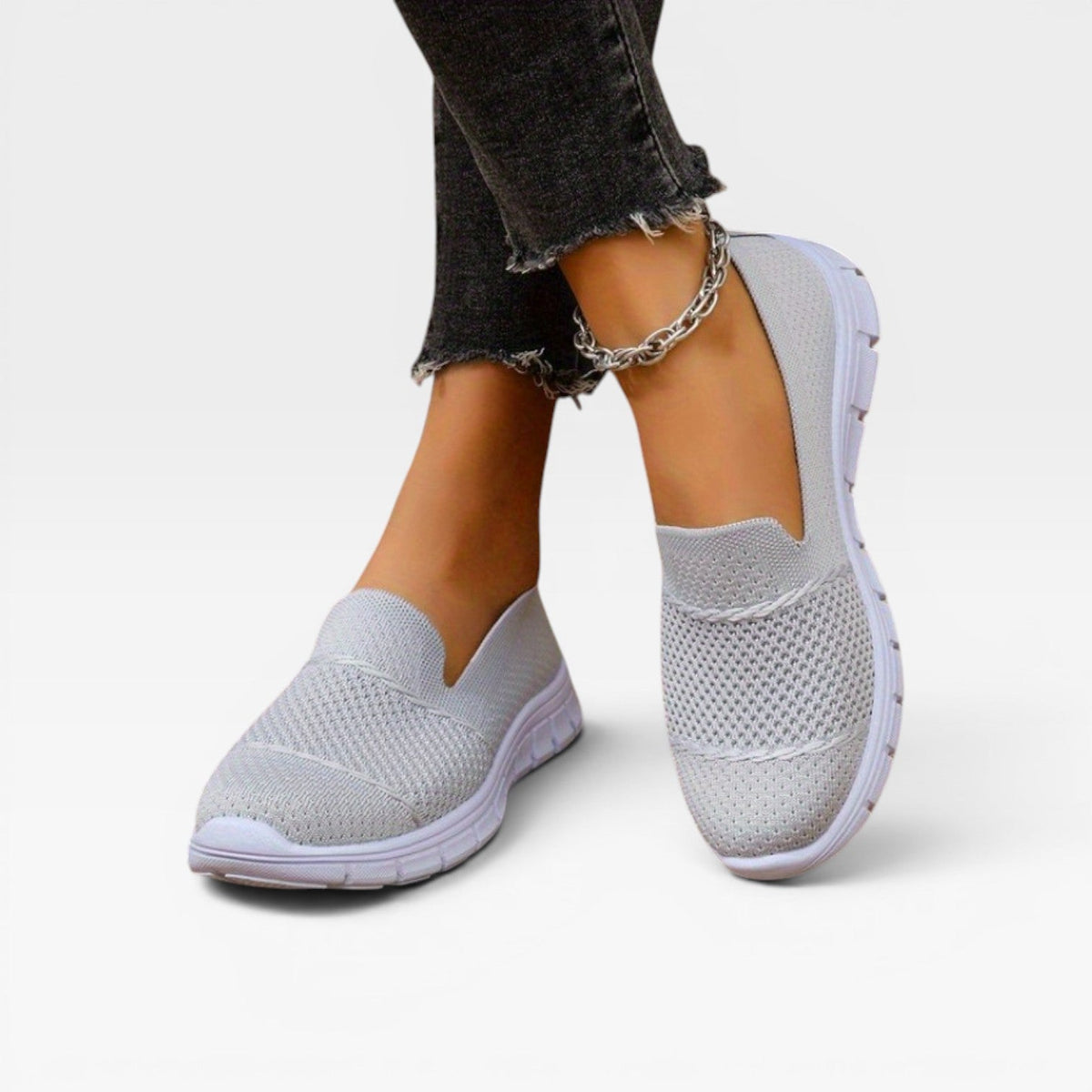 Zapatillas de Mujer Transpirables de Tejido – Entrenadores Ligeros y Cómodos