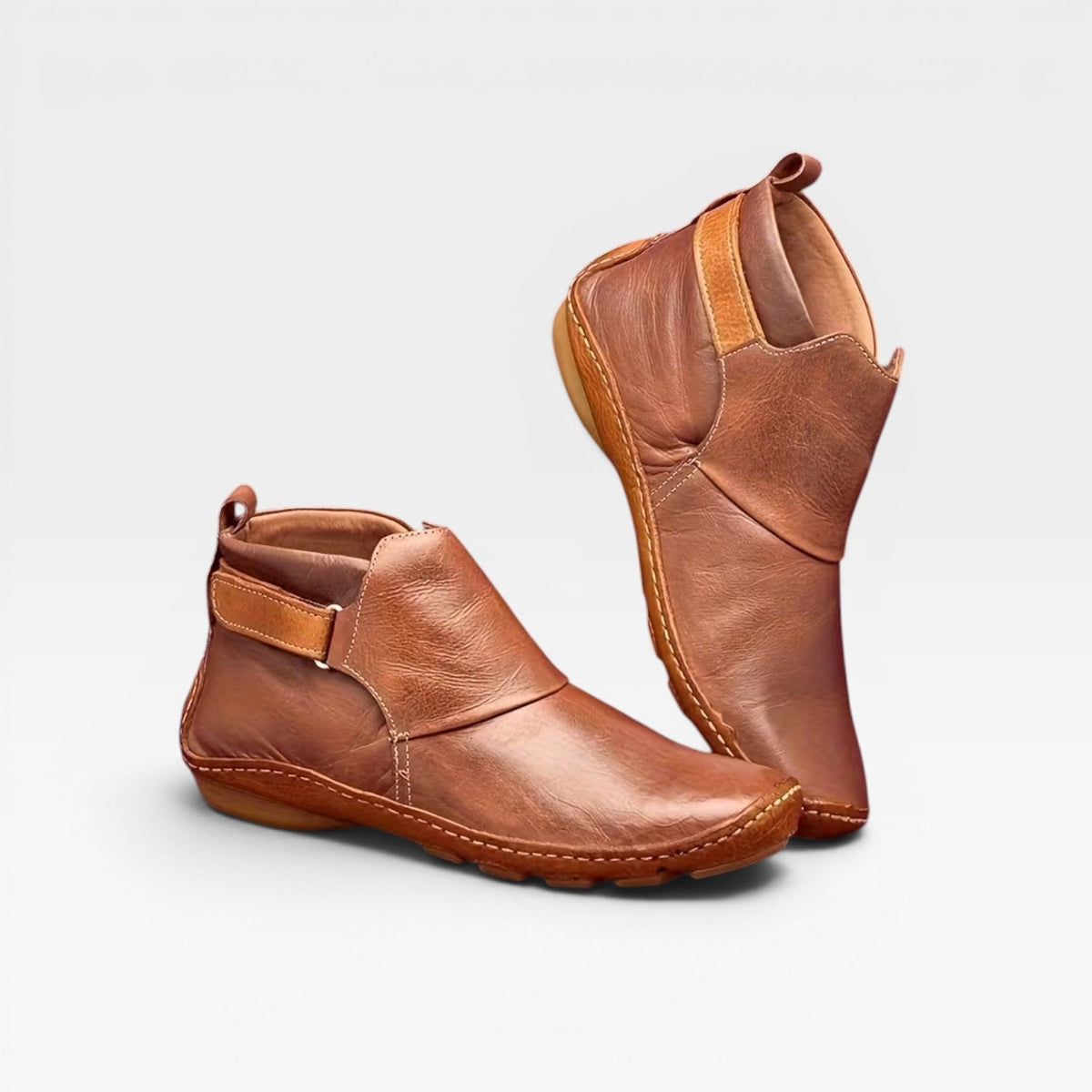 Botas de Cuero para Mujer – Botines de Otoño con Confort Acolchado