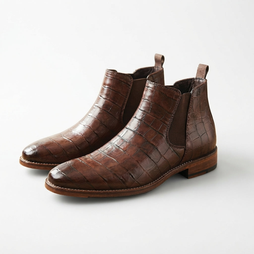 Botas Chelsea de Cuero para Hombre