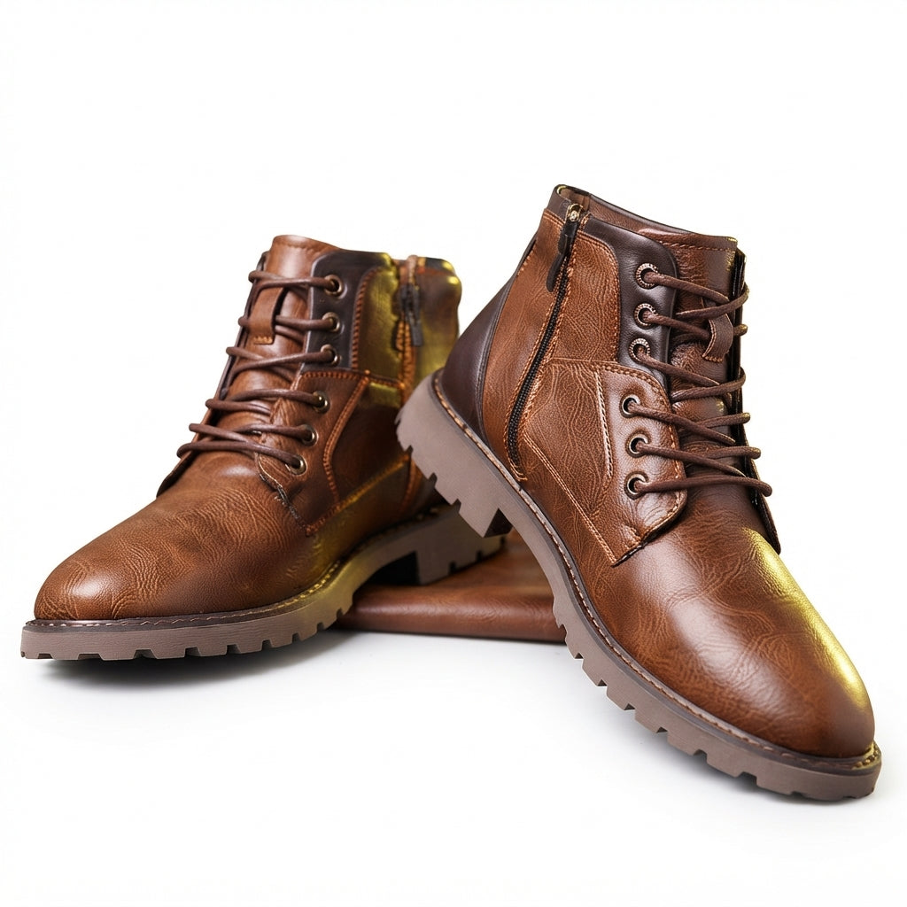 Botas de Combate Ankle Rústicas para Hombre