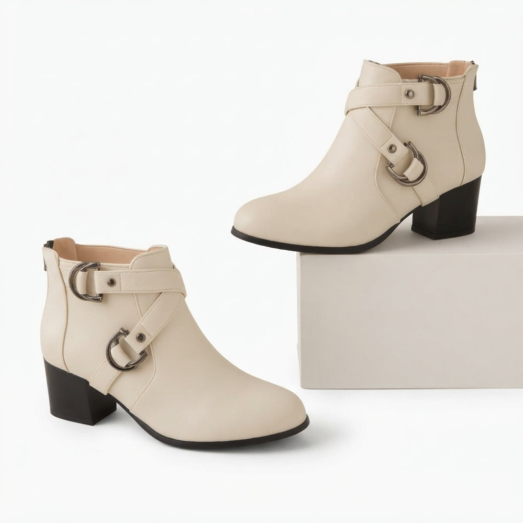 Botines de tacón elegantes para mujer