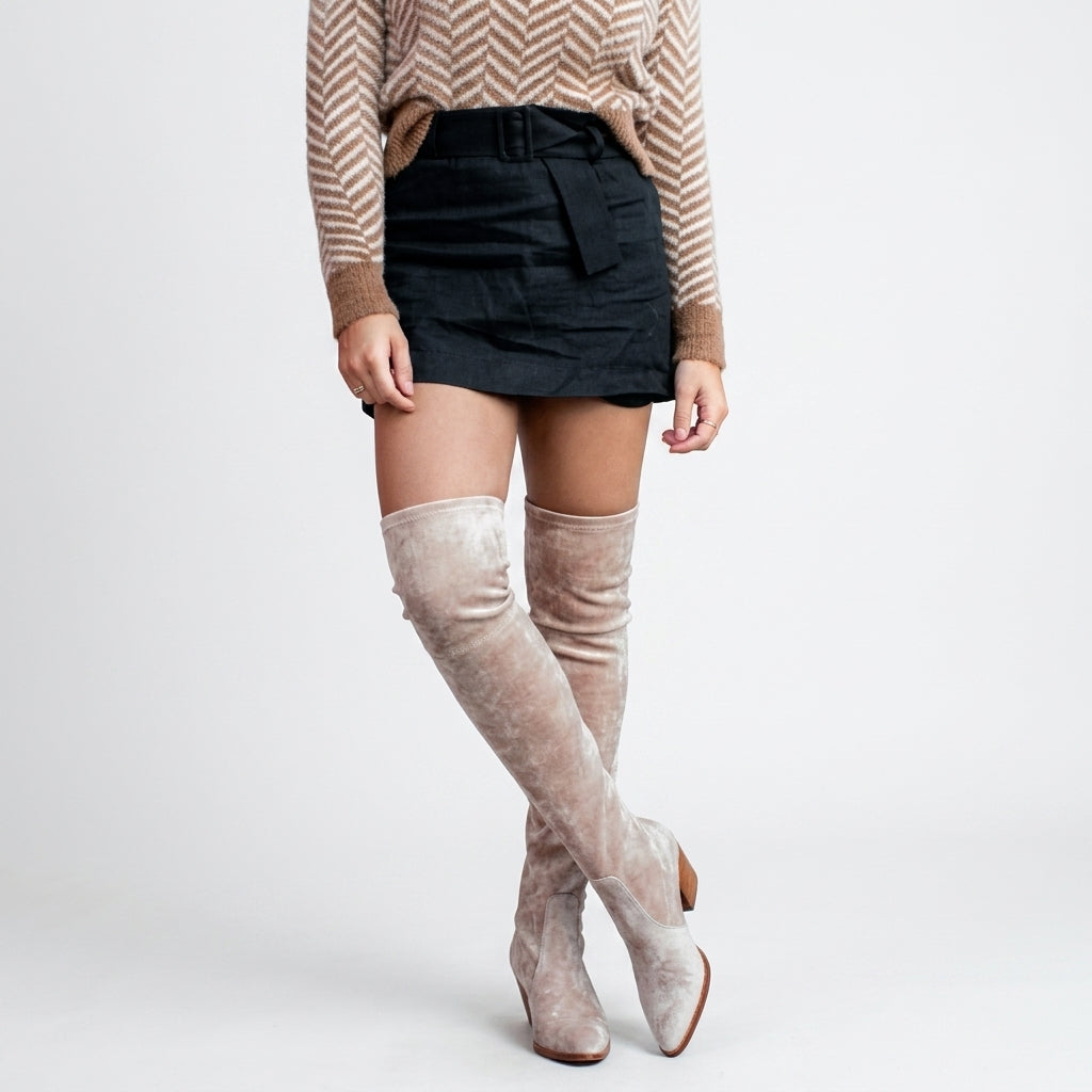 Botas de Tacón Alto sobre la Rodilla para Mujer