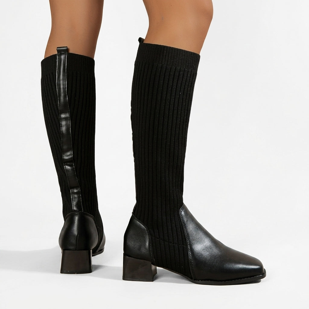 Botas de Cuero Altas hasta la Rodilla para Mujer