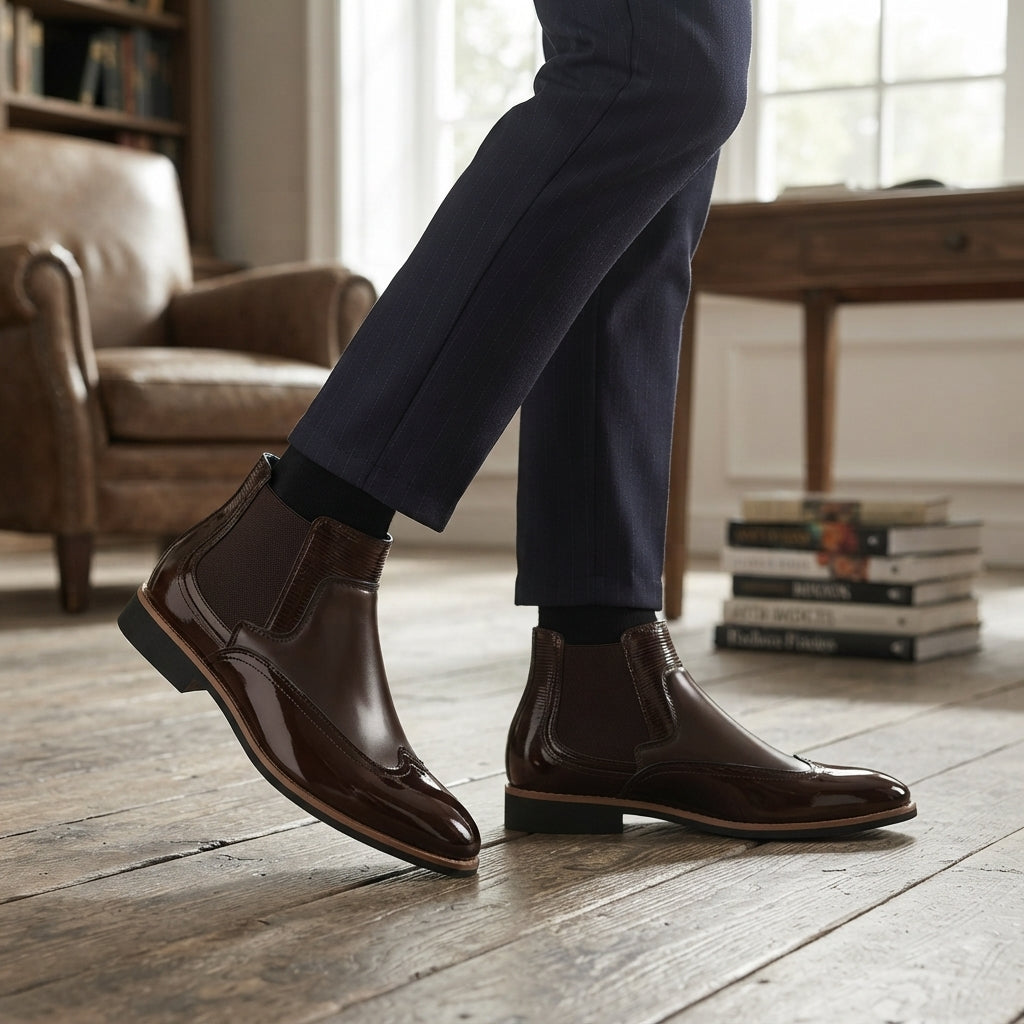Botas Chelsea Clásicas de Cuero para Hombre