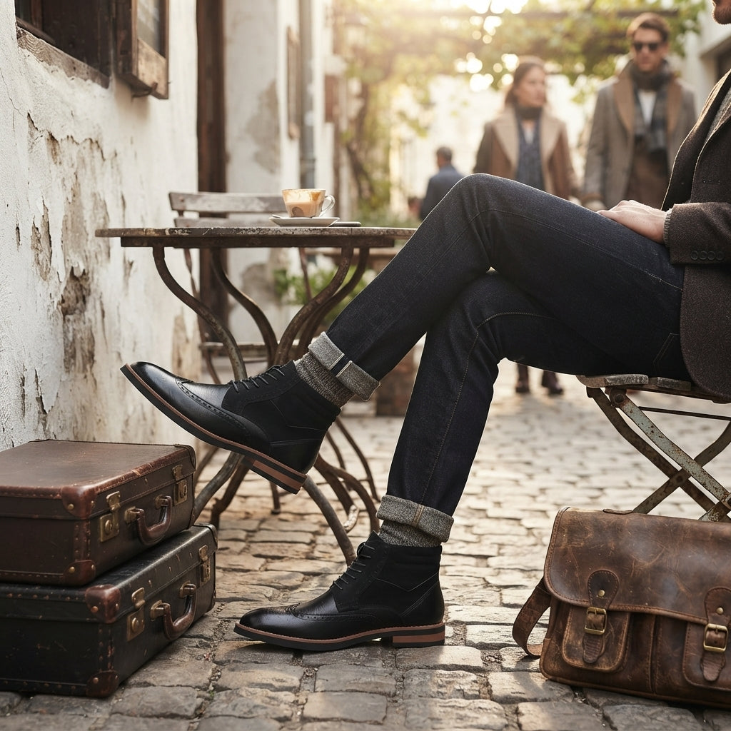 Botas de tobillo elegantes para hombre