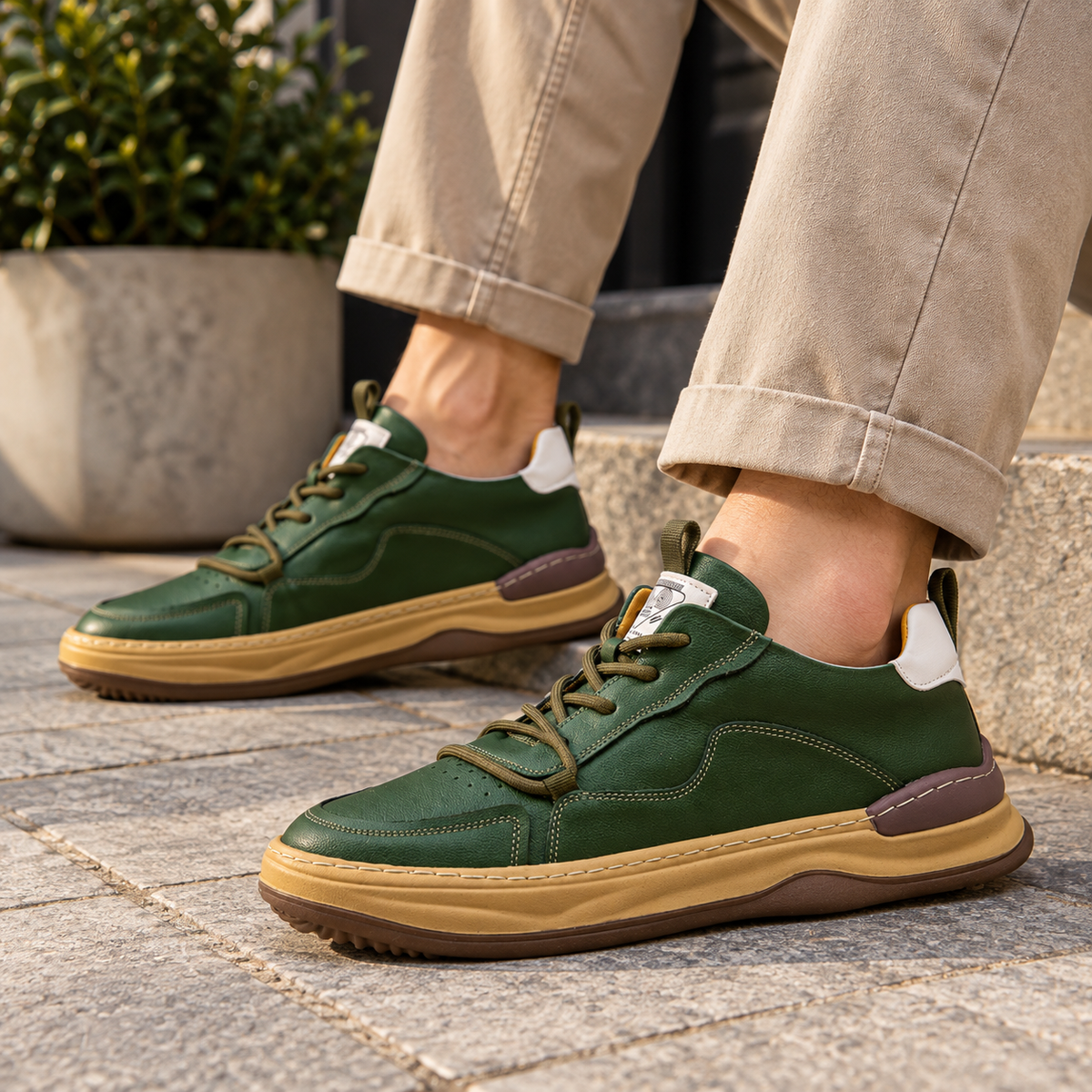 Zapatillas Urbanas de Cuero para Hombre