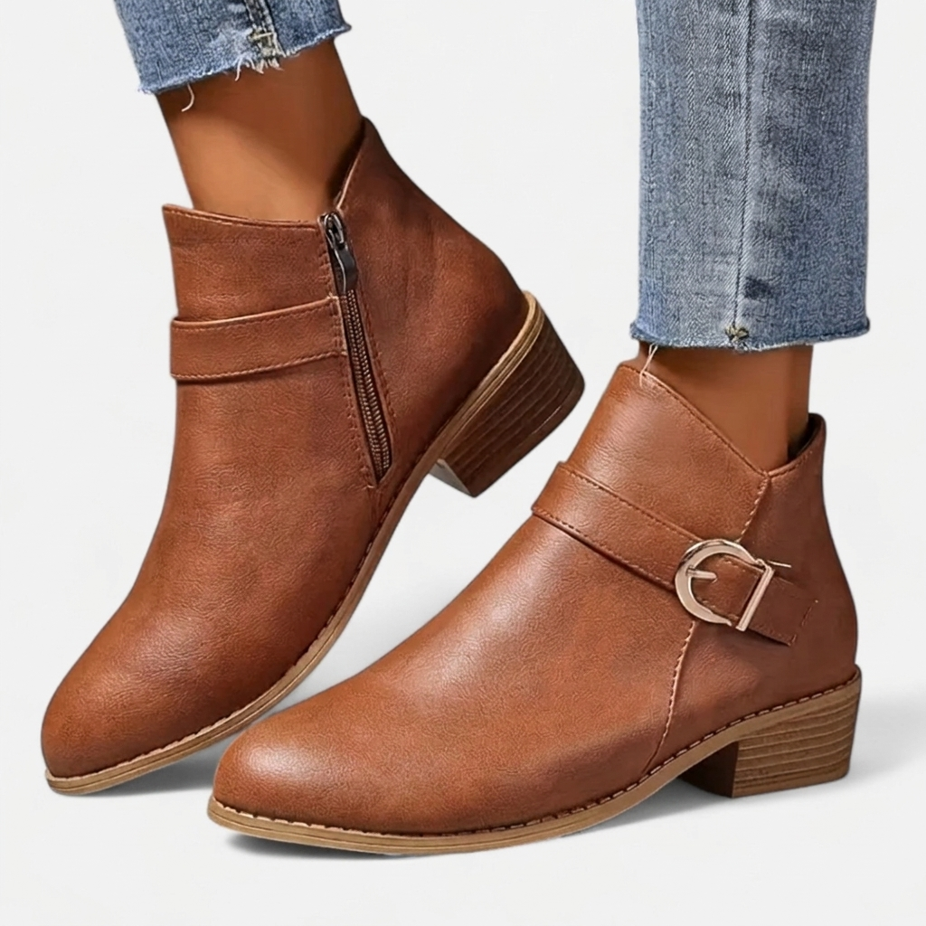 Botines de Tacón Punta Fina para Mujer