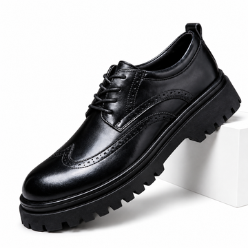 Zapatos Derby Brogue de Cuero para Hombre
