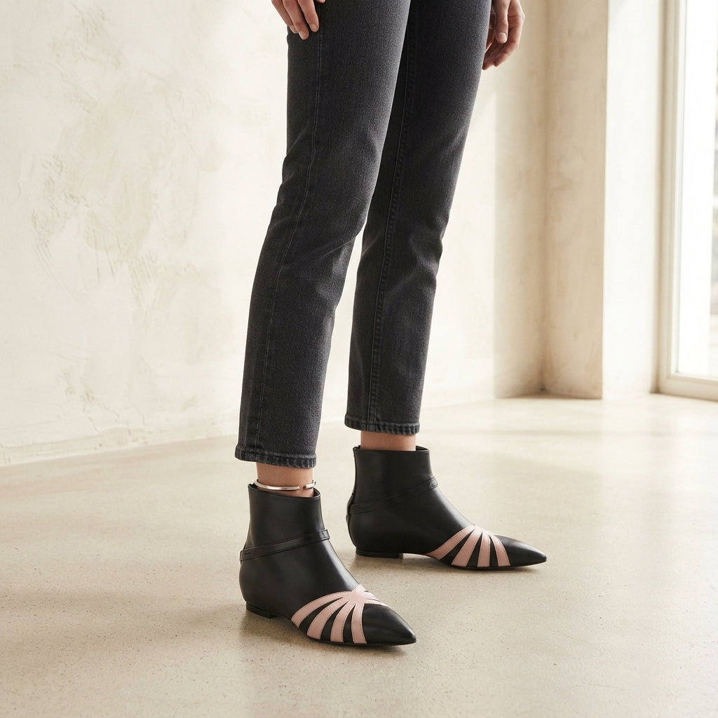 Botines Elegantes de Punta para Mujer