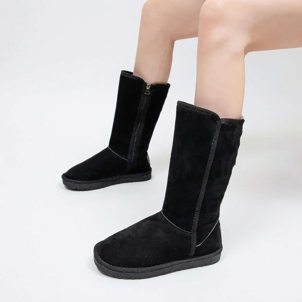 Botas de Ante Altas y Acogedoras para Mujer