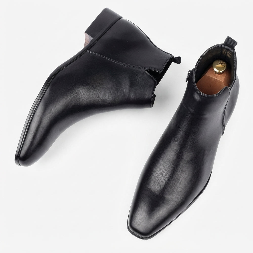 Botas de Cuero Pulido para Hombre