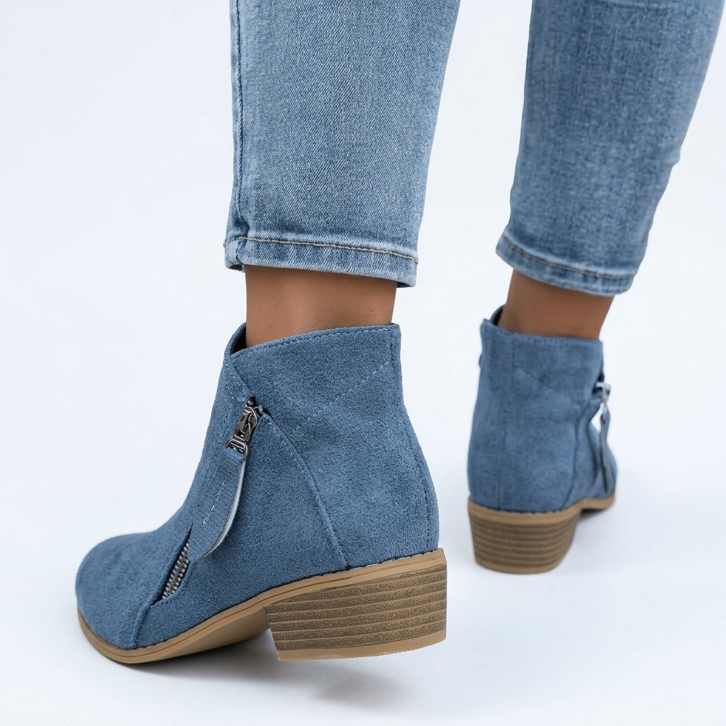 Botines de Tacón Bajo para Mujeres