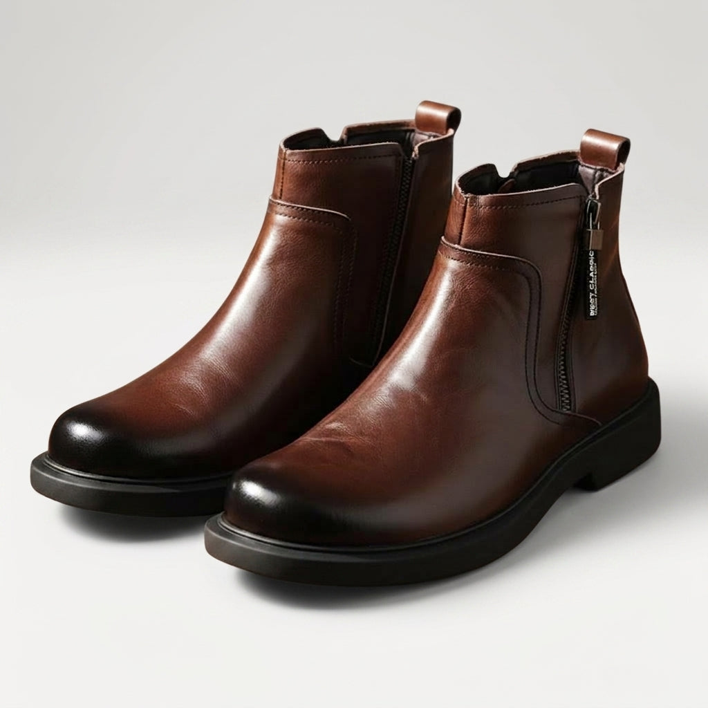 Botas de Cuero Chelsea para Hombre