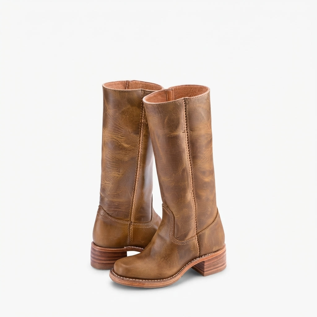 Botas de Cuero Elegantes para Mujer hasta la Rodilla