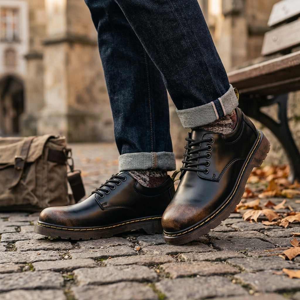Zapatos Derby de Cuero para Hombre