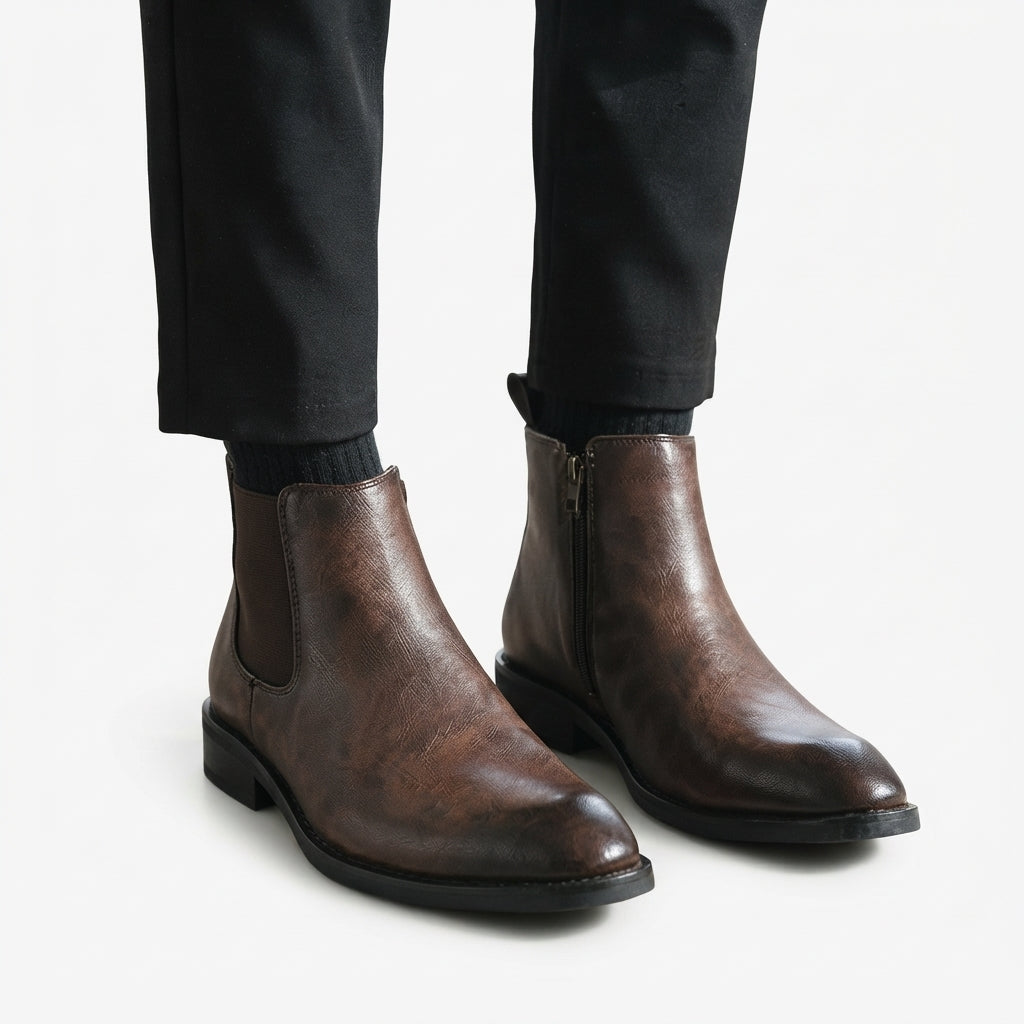 Botas Chelsea de Cuero para Hombre