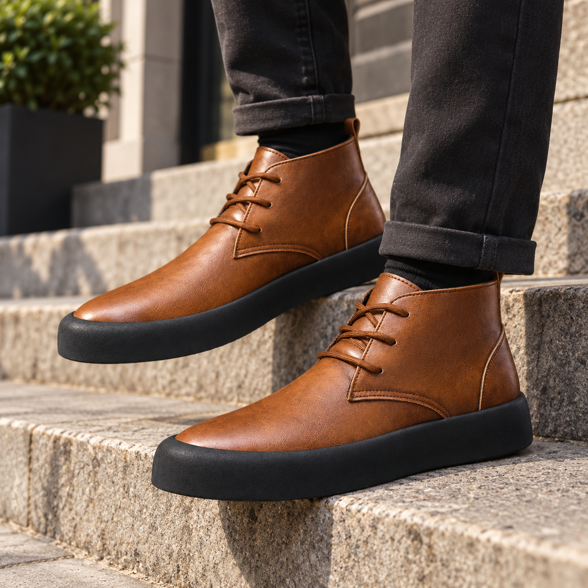 Botas Chukka de Cuero para Hombre