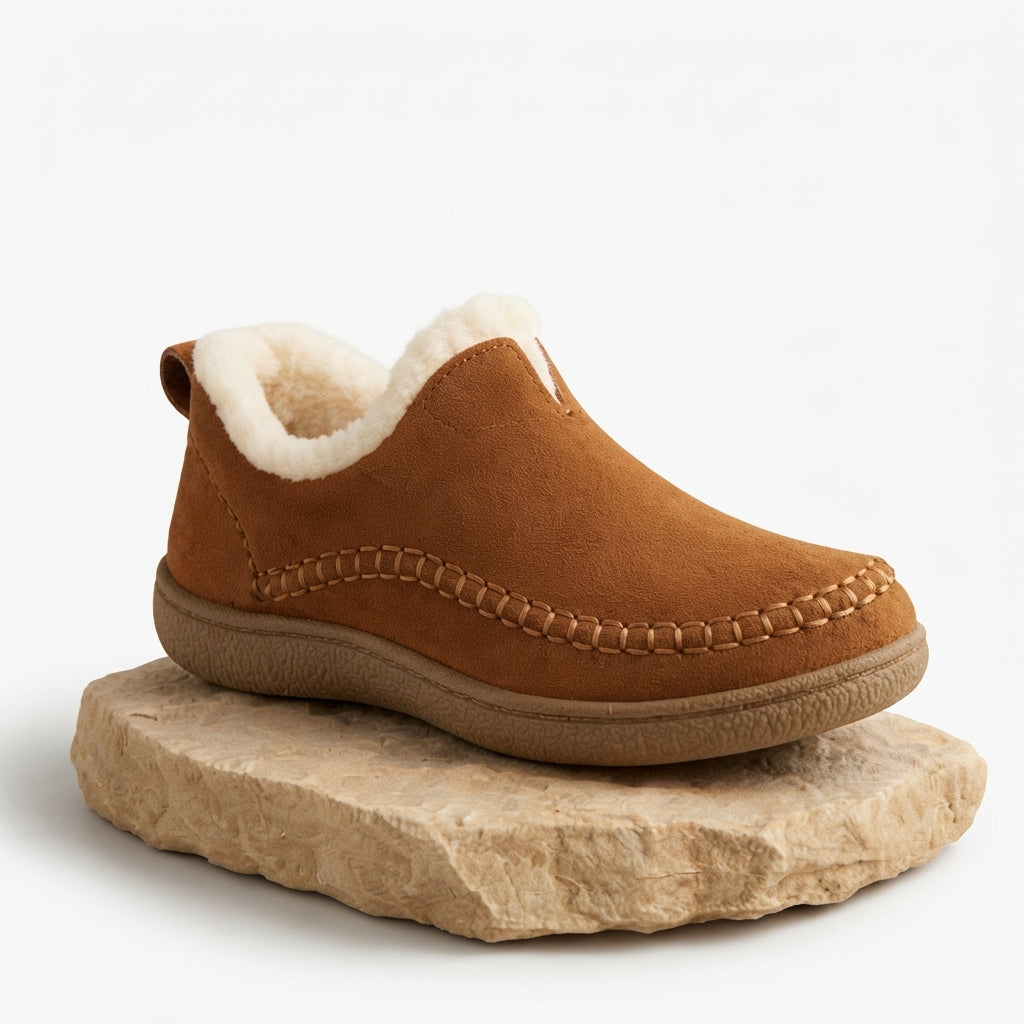 Botas de Tobillo de Mujer con Forro de Forro Polar Ortopédico