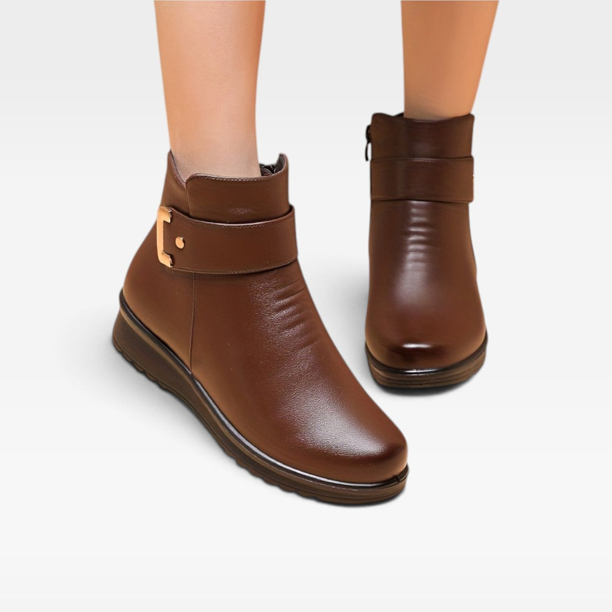 Botas Ortopédicas de Cuero para Mujeres