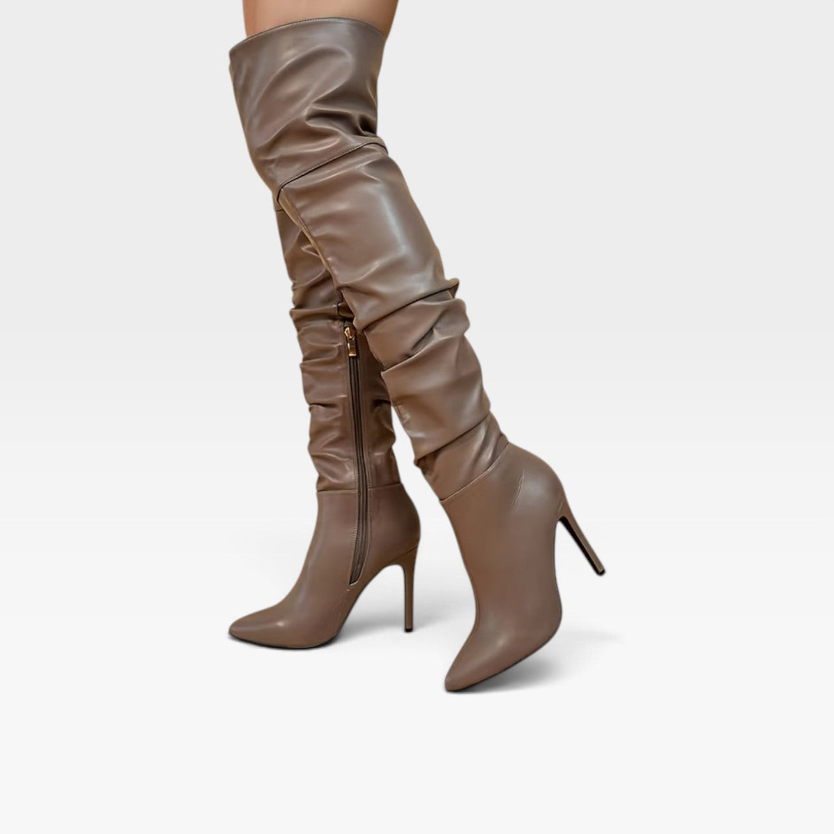 Botas de Tacón Stiletto por Encima de la Rodilla para Mujeres