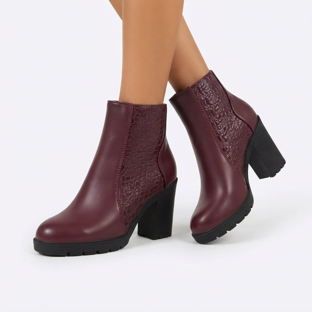 Botines de Tacón de Croc para Mujer