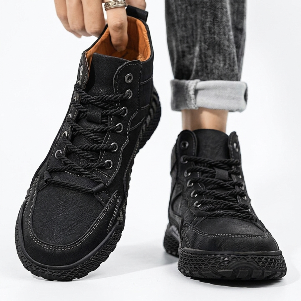 Zapatillas de Trail de Cuero para Hombre – Sneakers