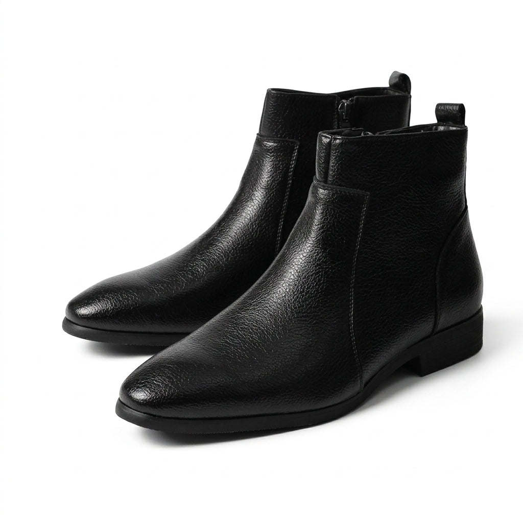 Botas de Cuero con Punta Afila para Hombre