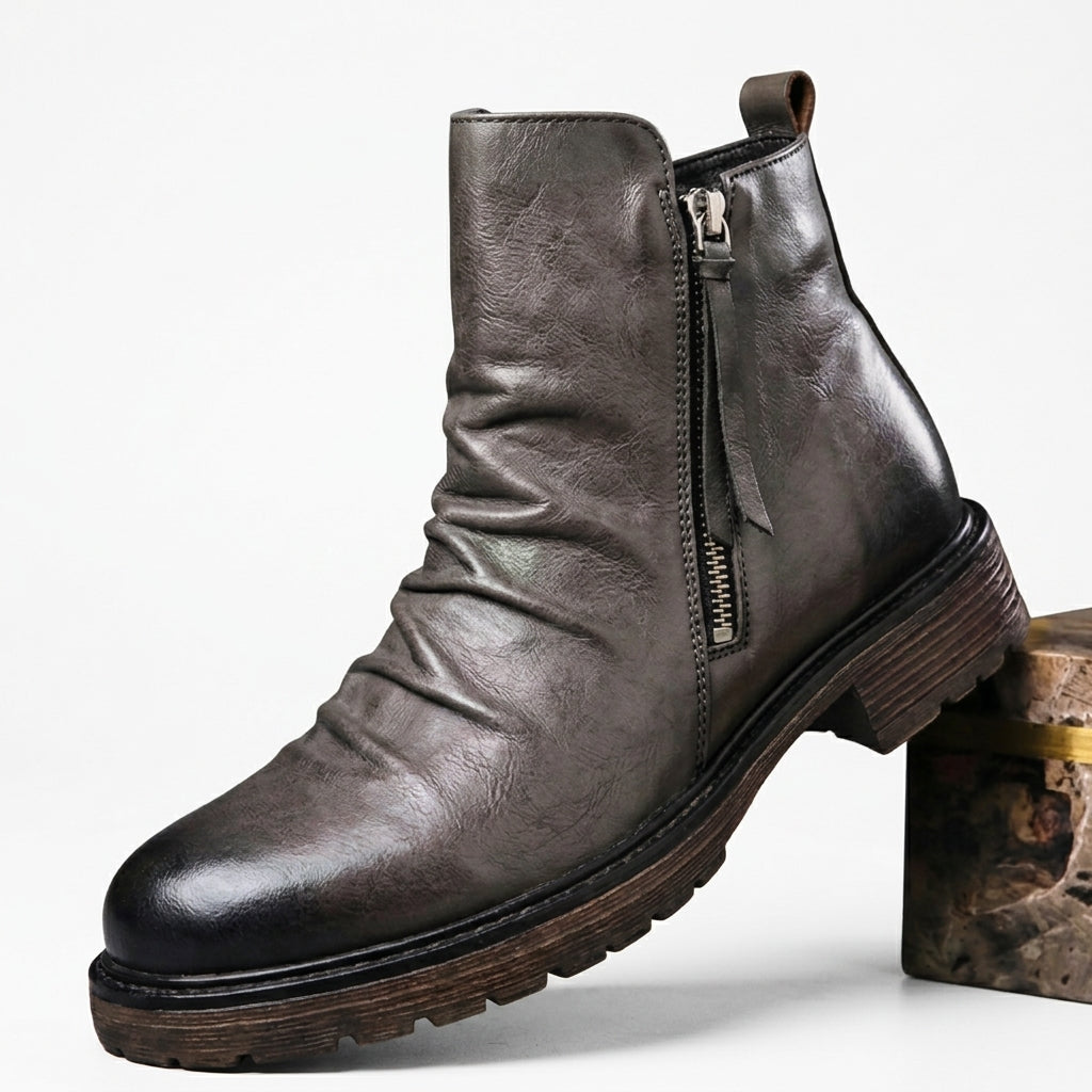 Botas de Cuero para Hombre Estilo Slouch