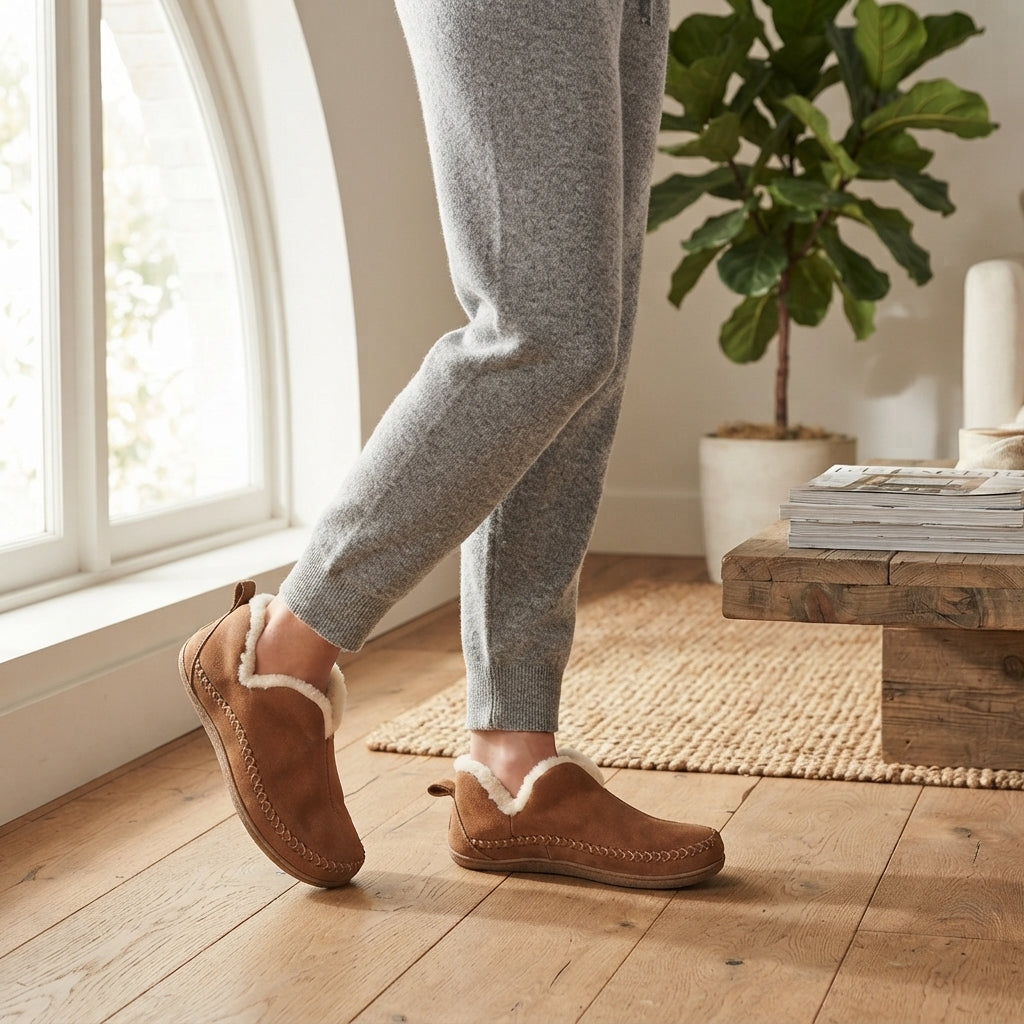 Botas de Tobillo de Mujer con Forro de Forro Polar Ortopédico