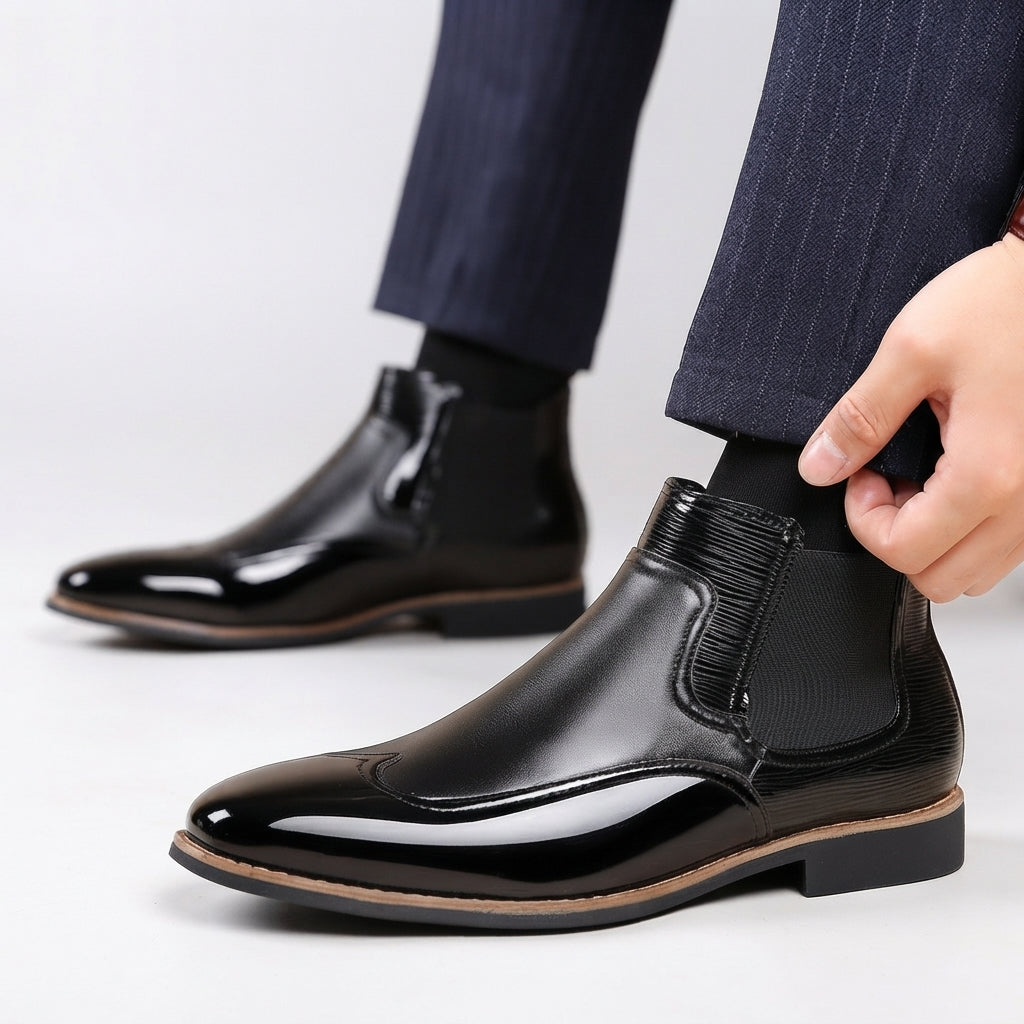 Botas Chelsea Clásicas de Cuero para Hombre
