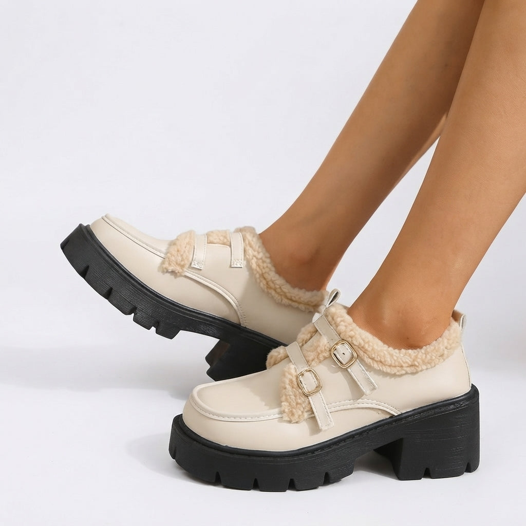 Zapatos de Plataforma Monk-Strap para Mujeres