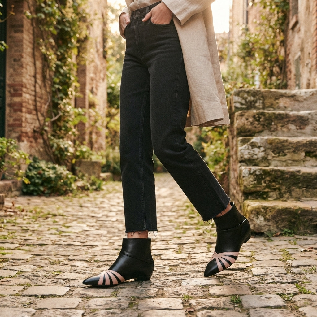 Botines Elegantes de Punta para Mujer