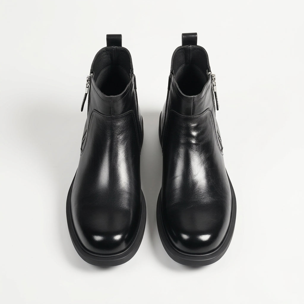 Botas de Cuero Chelsea para Hombre
