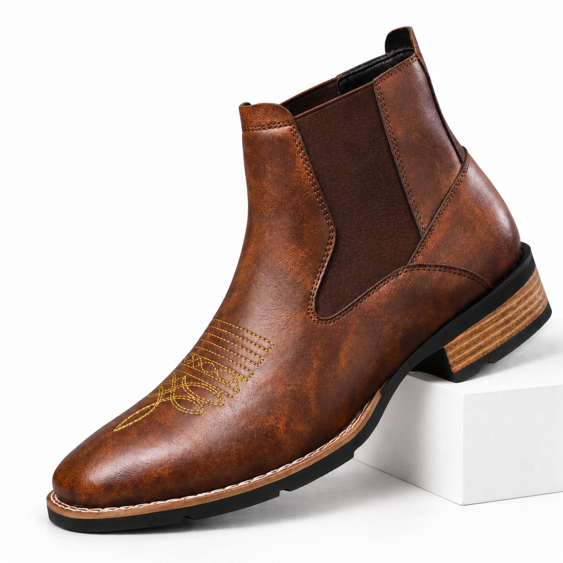 Botas Chelsea de Cuero para Hombre