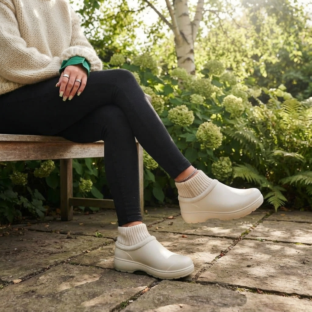 Zuecos Acolchados y Resistentes al Clima para Mujeres