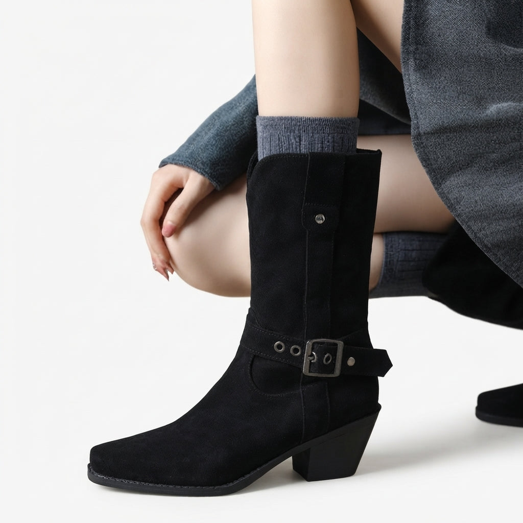 Botas de vaquero de media caña para mujer