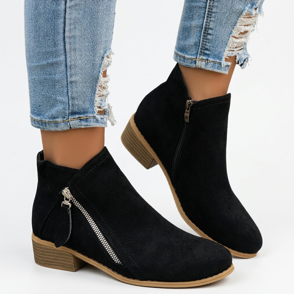 Botines de Tacón Bajo para Mujeres