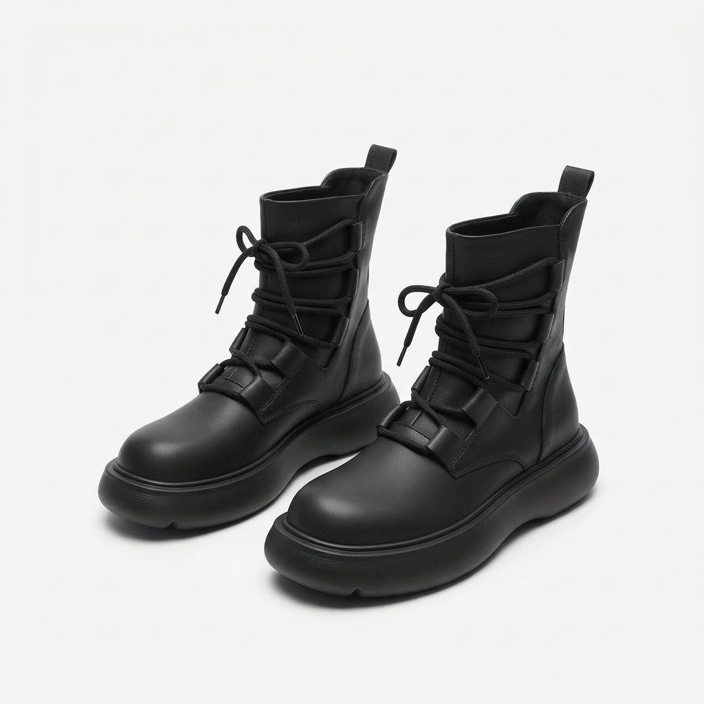 Botas de Combate de Plataforma para Mujeres