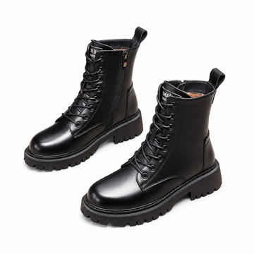 Botas de combate con cordones para mujer