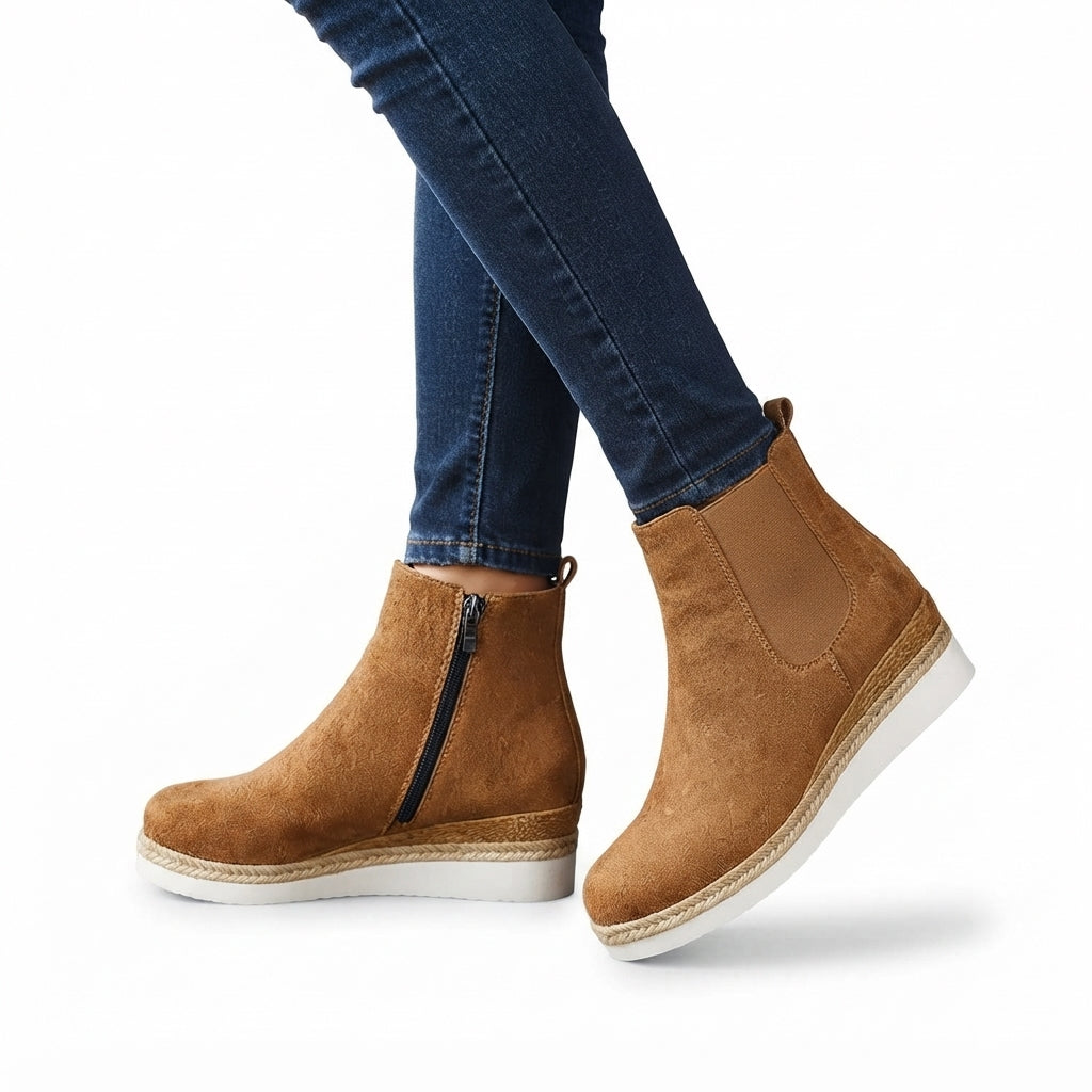Botas Chelsea de Plataforma Acogedoras para Mujeres